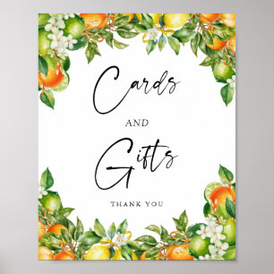 Oranges Lemon Citrus Cards and Gifts Sign