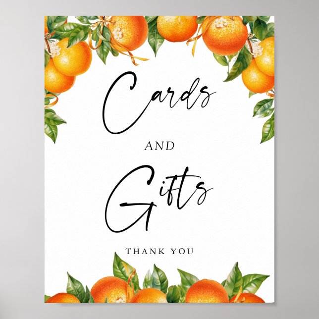 Oranges Lemon Citrus Cards and Gifts Sign (Front)