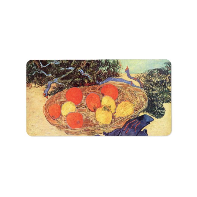 oranges, lemons and blue gloves by Van Gogh Label (Front)