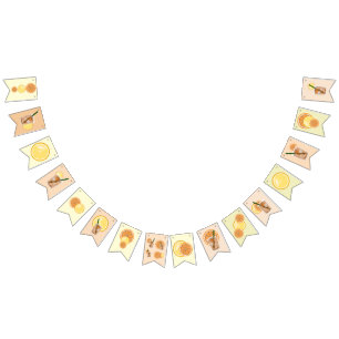 Oranges Lemons Cocktails Juices Party Bunting Flags