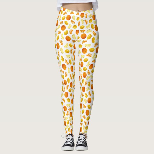 Oranges & Lemons Leggings (Front)