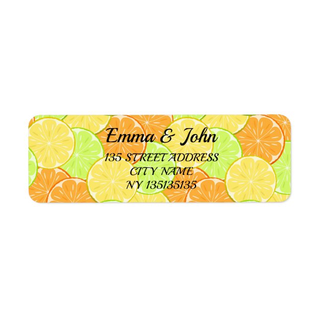 Oranges lemons lime fruit personalized (Front)