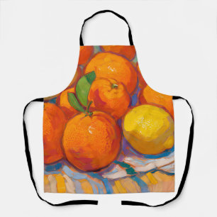 Oranges Lemons Still Life Apron