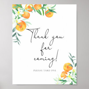 oranges \ Merci pour venir Poster