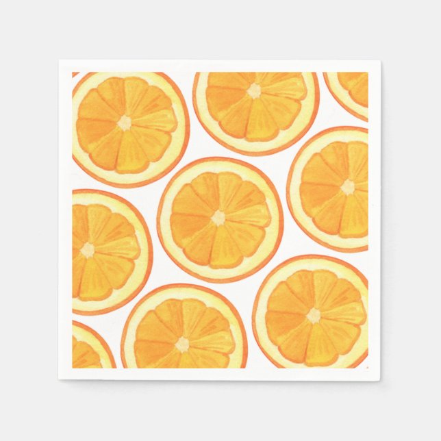 Oranges - Paper Napkins (Front)