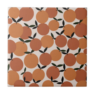 Oranges Pattern III Tile