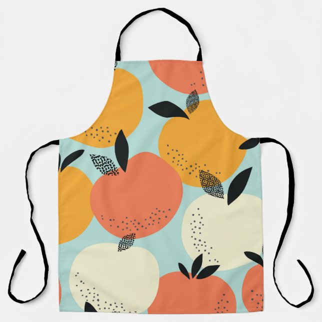 Oranges Pattern: Vibrant Seamless Design. Apron (Front)
