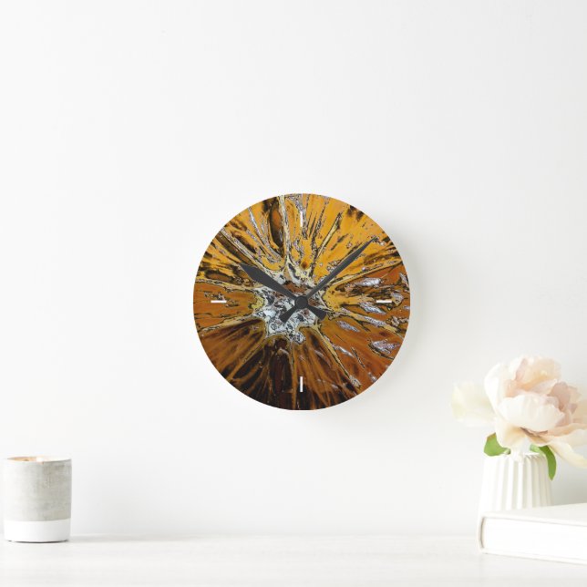 ORANGES ROUND CLOCK (Home)