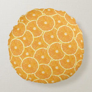 Oranges Round Pillow