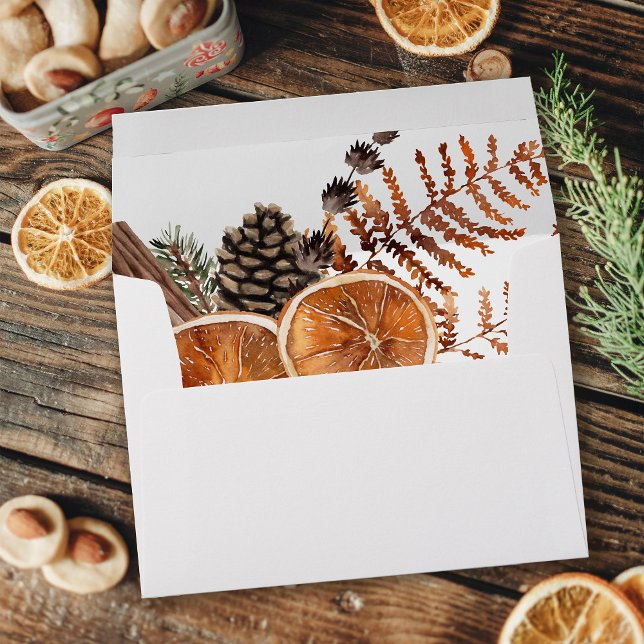 Oranges Rustique Holiday Enveloppe 2 (Créateur téléchargé)