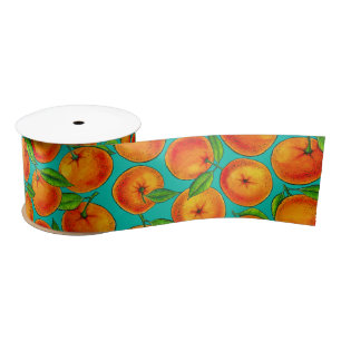 Oranges Satin Ribbon