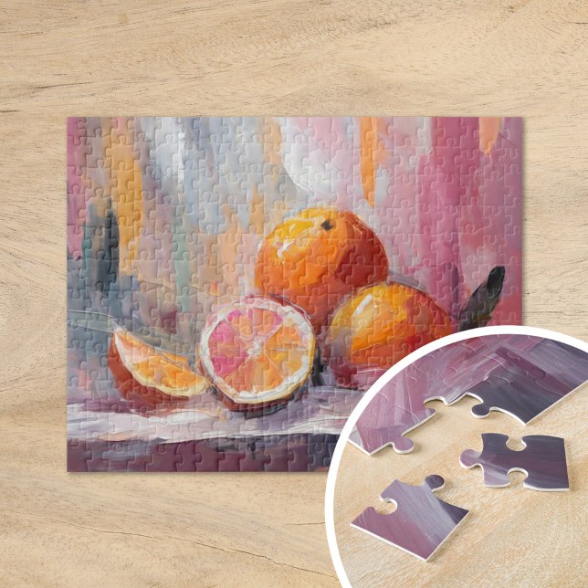 Oranges Still Life Modern Impressionist Art Jigsaw Puzzle (Creator Uploaded)