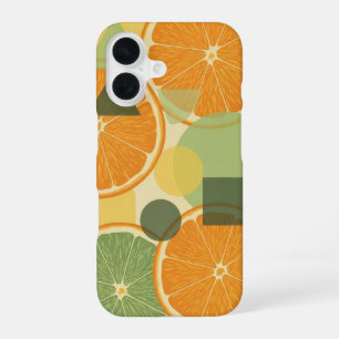 Oranges Vintage en Composition Stylisée iPhone 16 Case