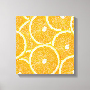 Oranges wrapped canvas print
