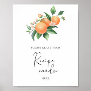 Oranges - Your recipe card here Poster