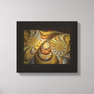 Orangesicle Swirls Canvas Print