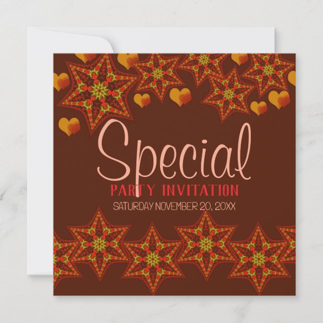 Orangey Goodness Party Special Invitation (Front)