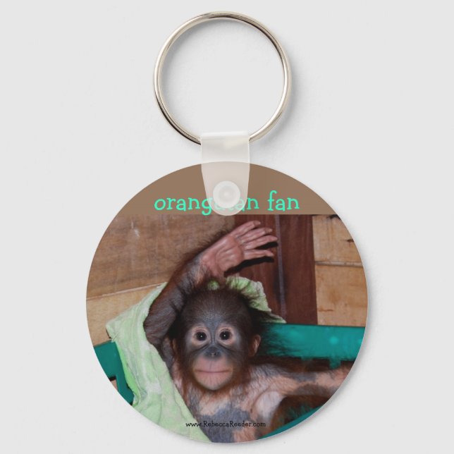 Orangutan at the Sanctuary Keychain (Front)