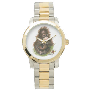 Orangutan Baby and Butterfly Watch