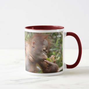 Orangutan Baby in Borneo Mug