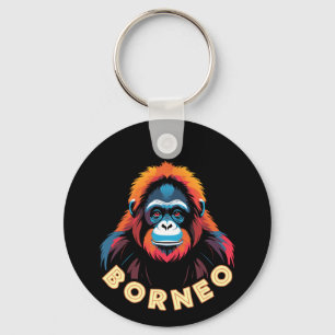 Orangutan Borneo Keychain