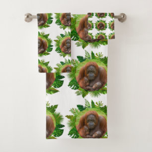 Orangutan Family Bond Bath Towel Set