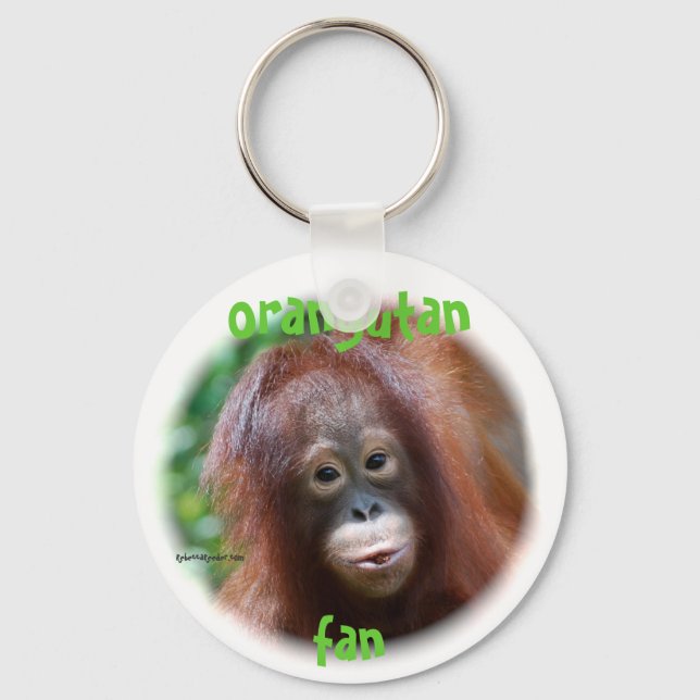 Orangutan Fan Keychain (Front)
