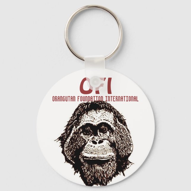 Orangutan Foundation International Keychain (Front)