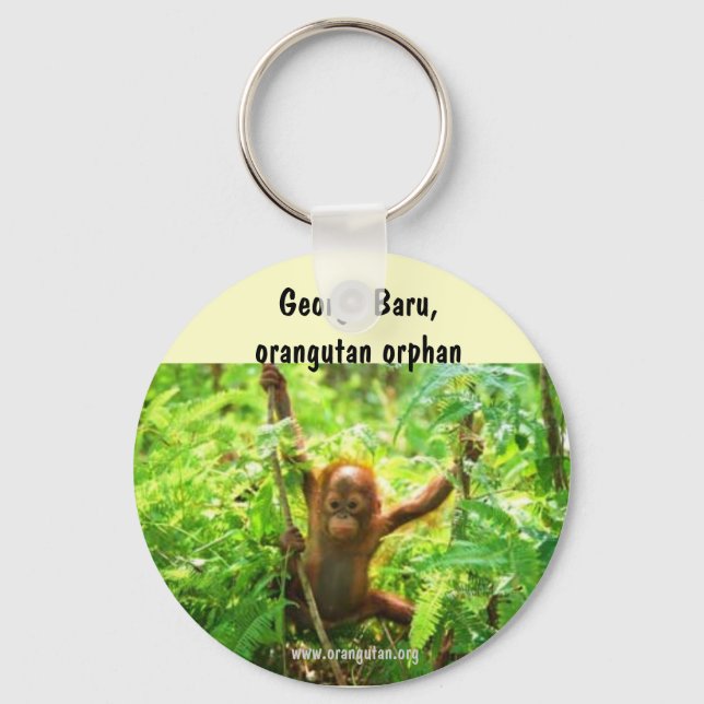 Orangutan George Keychain (Front)