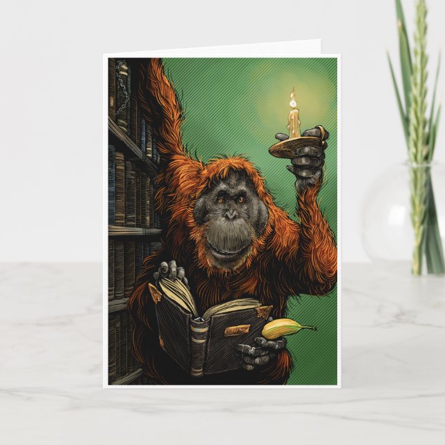 Orangutan Librarian Card (Front)