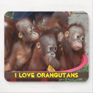 Orangutan Love Mouse Pad