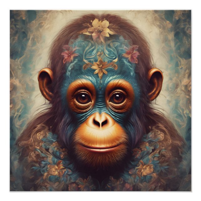 Orangutan no 2 Glossy Poster (Front)