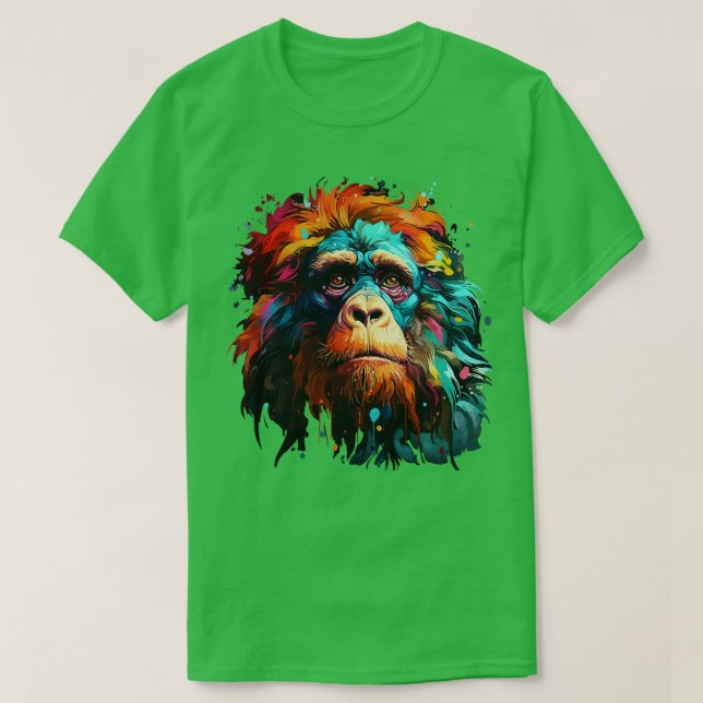 Orangutan Rainbow T-Shirt (Design Front)