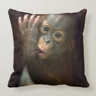 Orangutan Throw Pillow