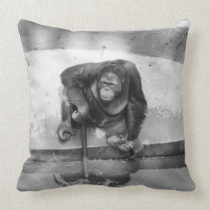 Orangutan Throw Pillow