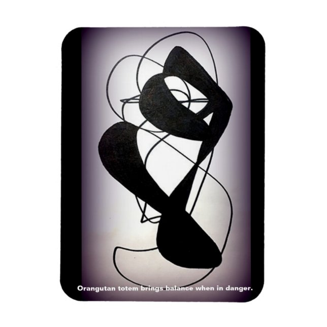 Orangutan Totem Magnet (Vertical)