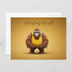 Orangutan Volleyball Player Postcard