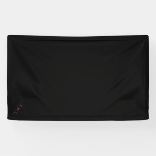 Orangy Red, Cyan and Magenta dot Vinyl Banner 