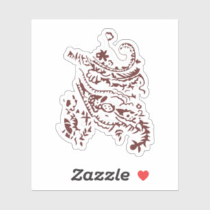 Orangy Red decorative Design