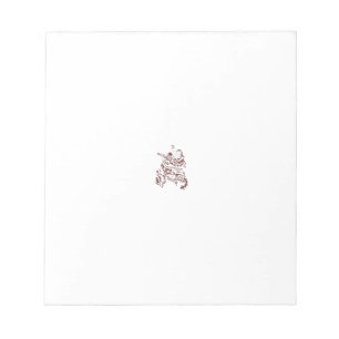 Orangy Red decorative Design Notepad