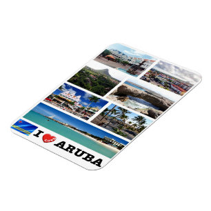 Oranjestad - I Love - Aruba - Magnet