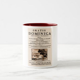 Oratio Dominica Two-Tone Coffee Mug