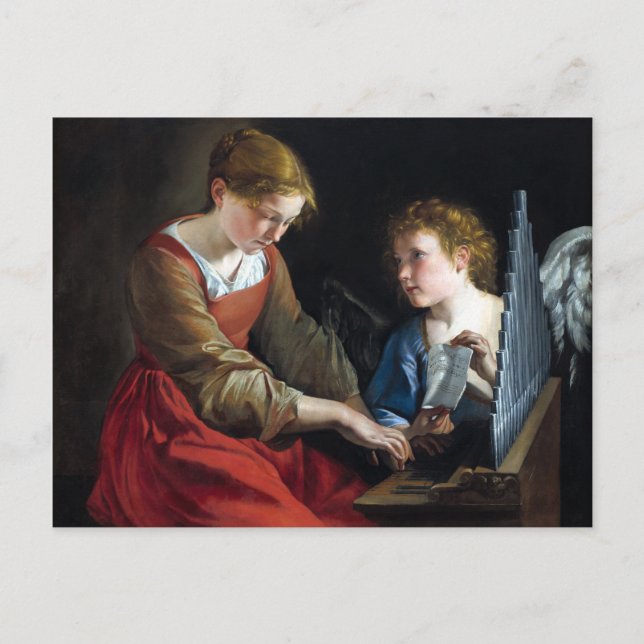 Orazio Gentileschi & Giovanni Lanfranco Saint Postcard (Front)