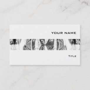 Orb Chrome bande carte de visite blanc
