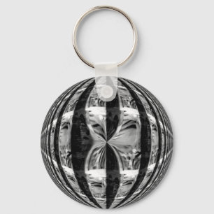 Orb 'Chrome' Black keychain