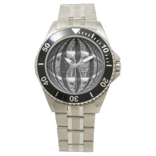 Orb Chrome Black print watch