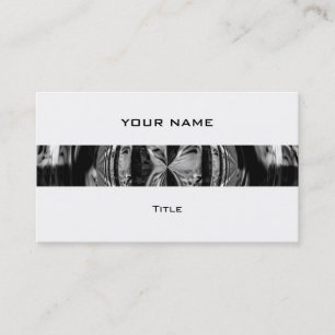 Orb Chrome Black stripe business card white back