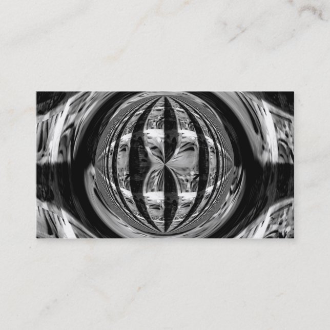Orb Chrome carte de visite noir (Devant)
