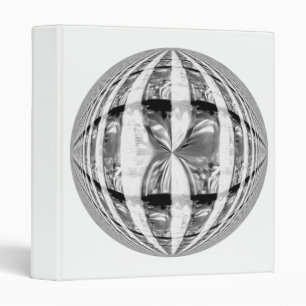 Orb Chrome classeur rond blanc