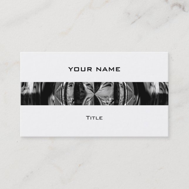 Orb Chrome noir bande carte de visite blanc dos (Devant)